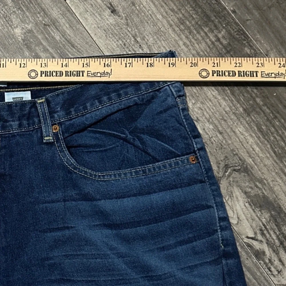 Levis 569 Loose Straight Jeans Mens 38x32(31) Dark Wash Blue Baggy Denim Y2K VTG